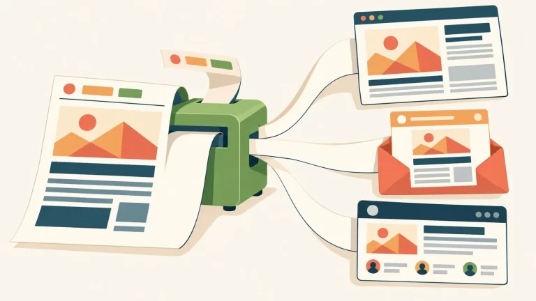 Pipeline Node.js para publicar en Medium, Substack y Dev.to - ilustracion