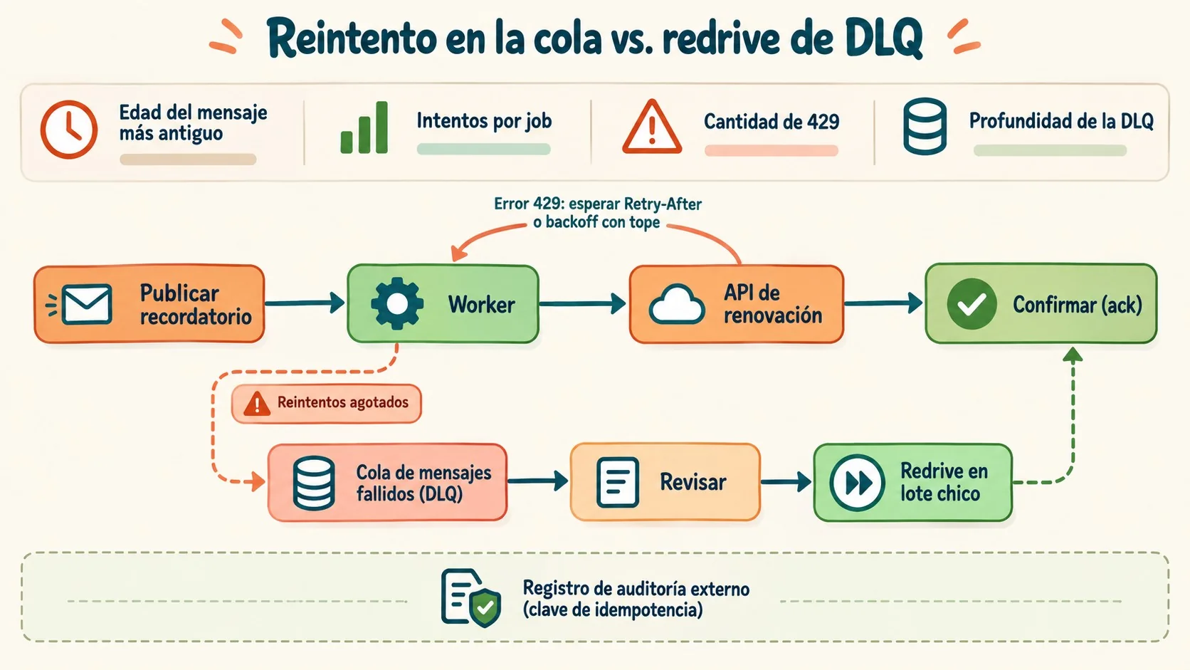 dead letter queue diagrama explicativo