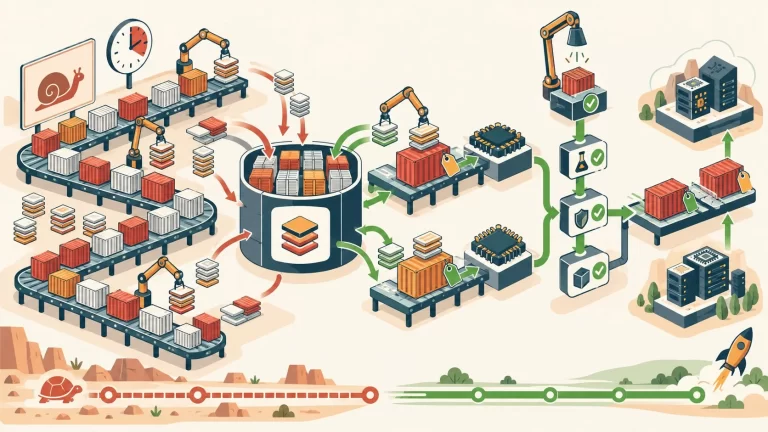 Docker en producción: de 18 minutos a 45 segundos - ilustracion