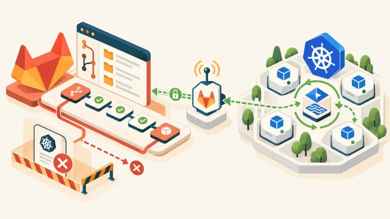 GitOps con GitLab: agente, Flux y CI sin kubeconfig - ilustracion